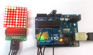 8x8 LED Matrix using Arduino - duino
