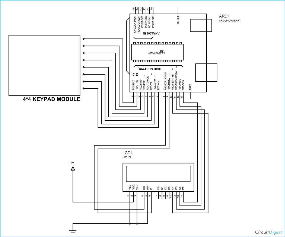 Arduino-Uno-Keypad-Circuit