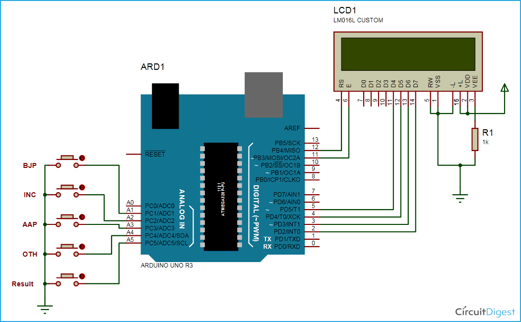 Electronic Voting Machine Using Arduino 8996