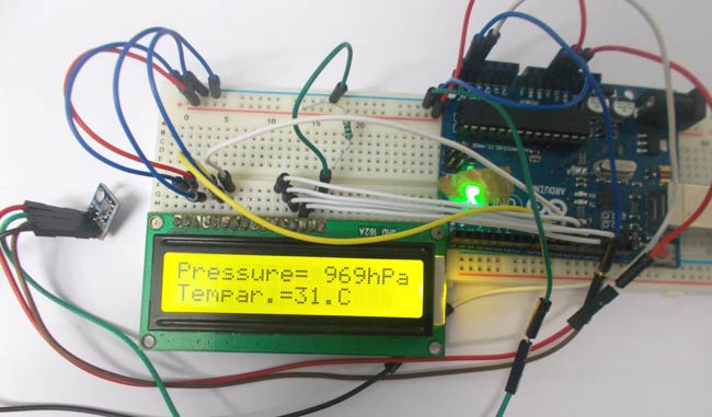 BMP180 Interfacing with Arduino