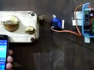 Control Door Lock Remotely Using Smartphone Use Arduino For