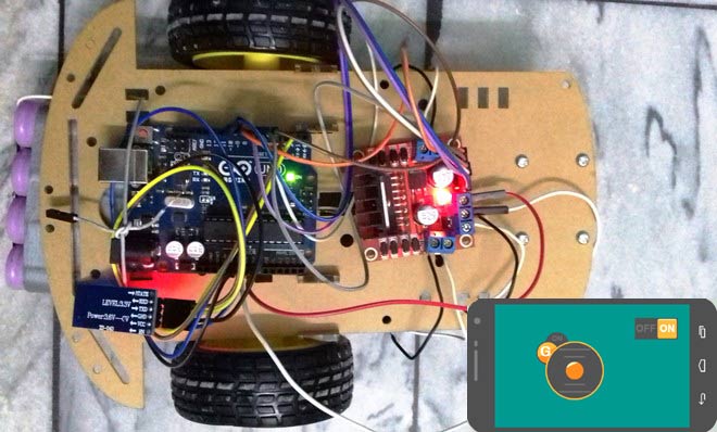 Mobile Phone Controlled Robot Car