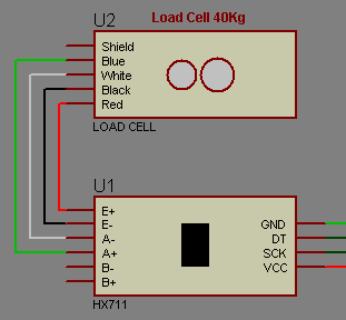 connections-between-Load-cell-and-HX711-module