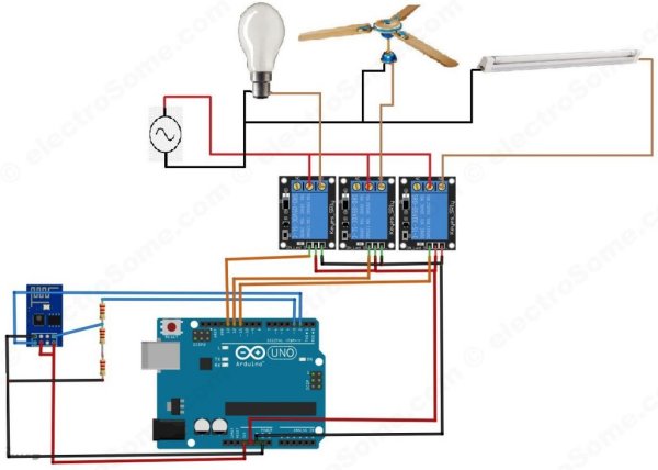 Home-Automation-System-using-Arduino-and-ESP8266-Circuit-Diagram-1024x731