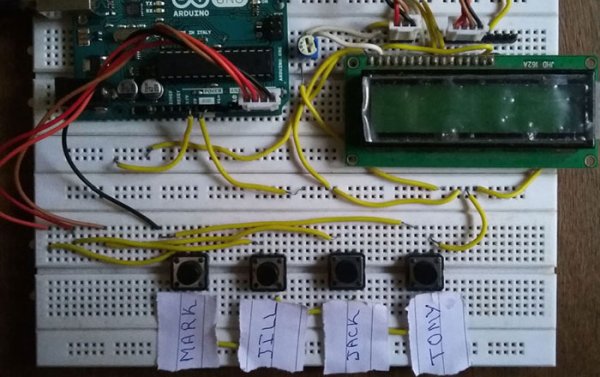 Arduino based voting system