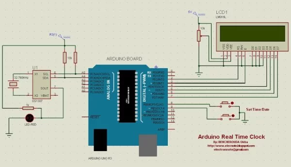 Arduino ds1307 real time clock