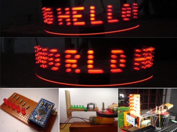 How to Make a POV Display Using LEDs and Arduino