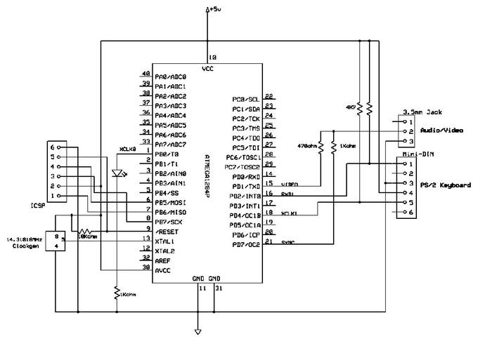 Schematic AVR VideoBlaster