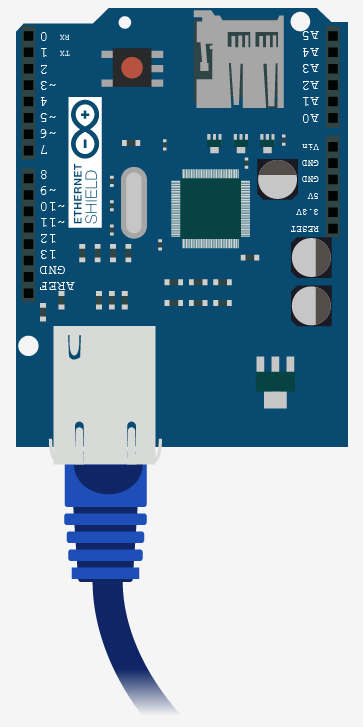 Schematic Getting Data From The Web – Arduino + Ethernet