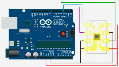 Schematic High Sensitivity Light Sensor TSL230R + Arduino