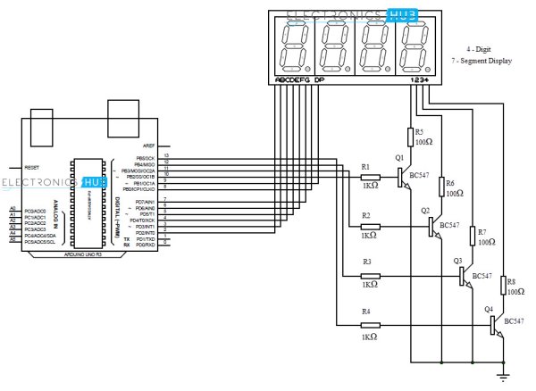 circuit - Arduino-4-Digit-7-Segment-LED-Display