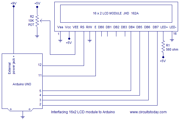 interfacing LCD to arduino