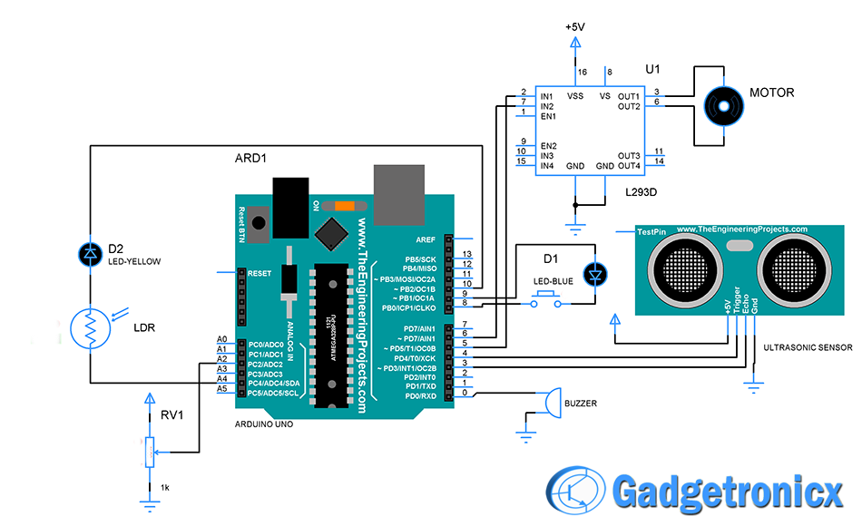 Smart Vehicle using Arduino Uno