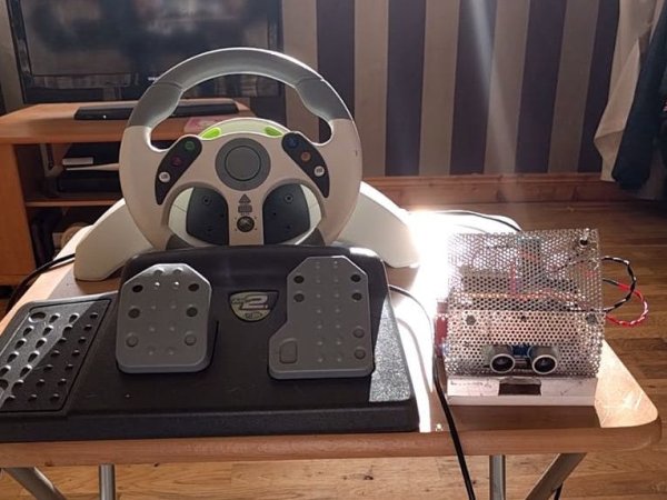 Controlling Robot Over Bluetooth Using Xbox Steering Wheel