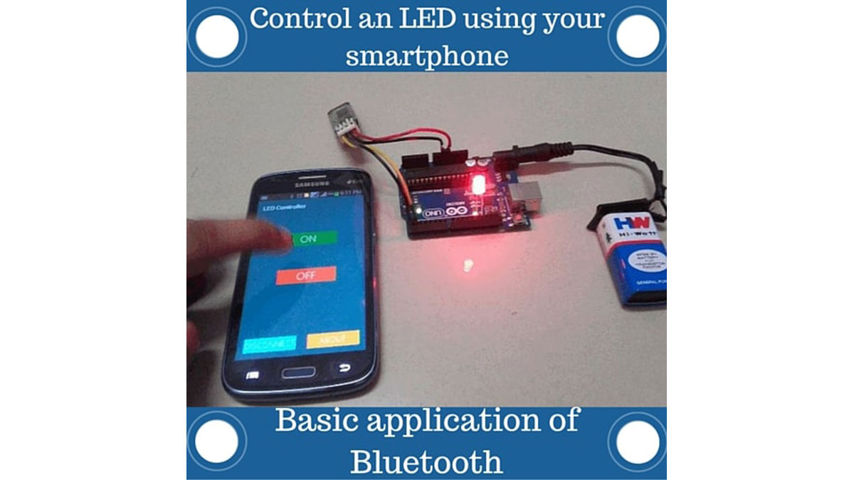 کنترل یک LED با استفاده از تلفن هوشمند شما در دقیقه