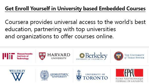 Coursera online embedded courses university.