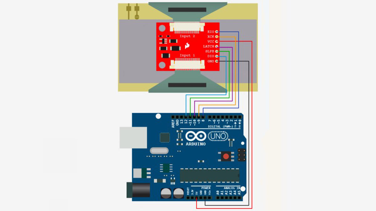 شماتیک صفحه نمایش آهسته… E-Paper + Arduino