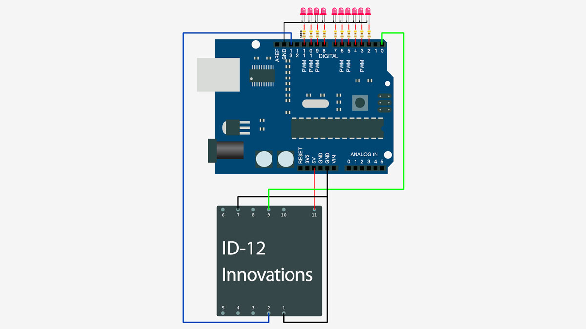 Schematic Can You ID This ID-20 RFID Reader + Arduino