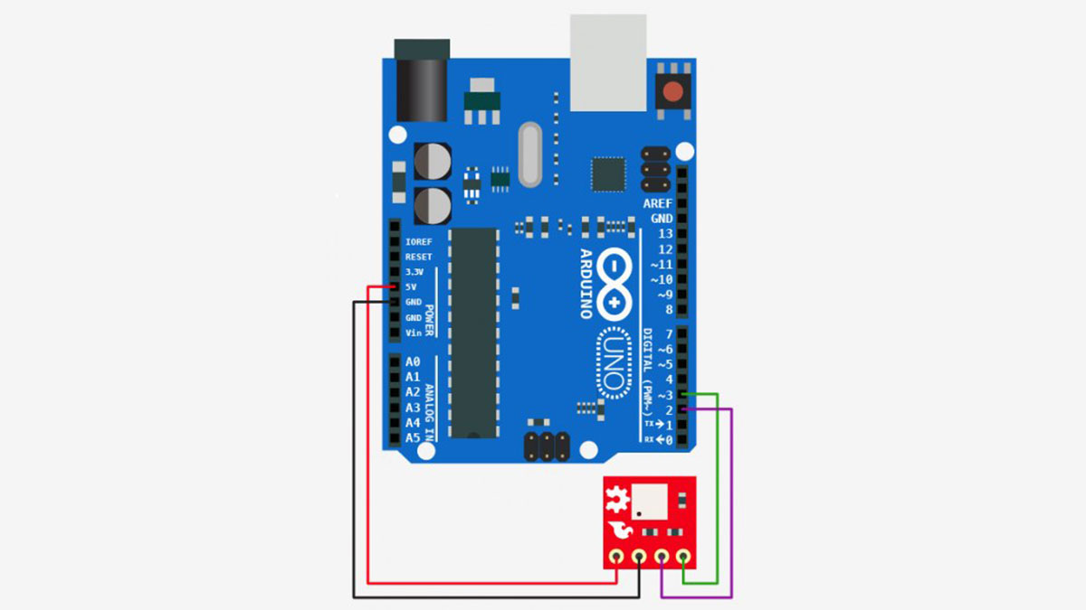 Schematic Tilt Sensing with the RPI-1031 + Arduino