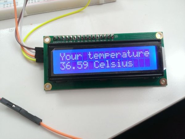 Arduino Body Thermometer LCD I2C