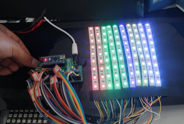 Arduino LED Scroll Bar using easyEDA