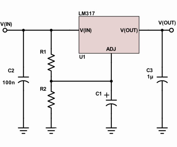LM317 smooths but doesn’t regulate
