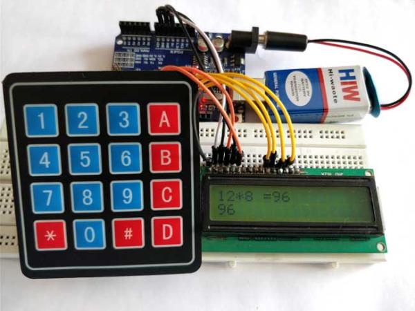 Arduino Calculator using 4x4 Keypad