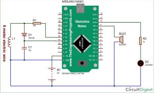 Arduino Metal Detector Schematic