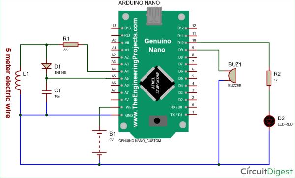 Arduino metal detector