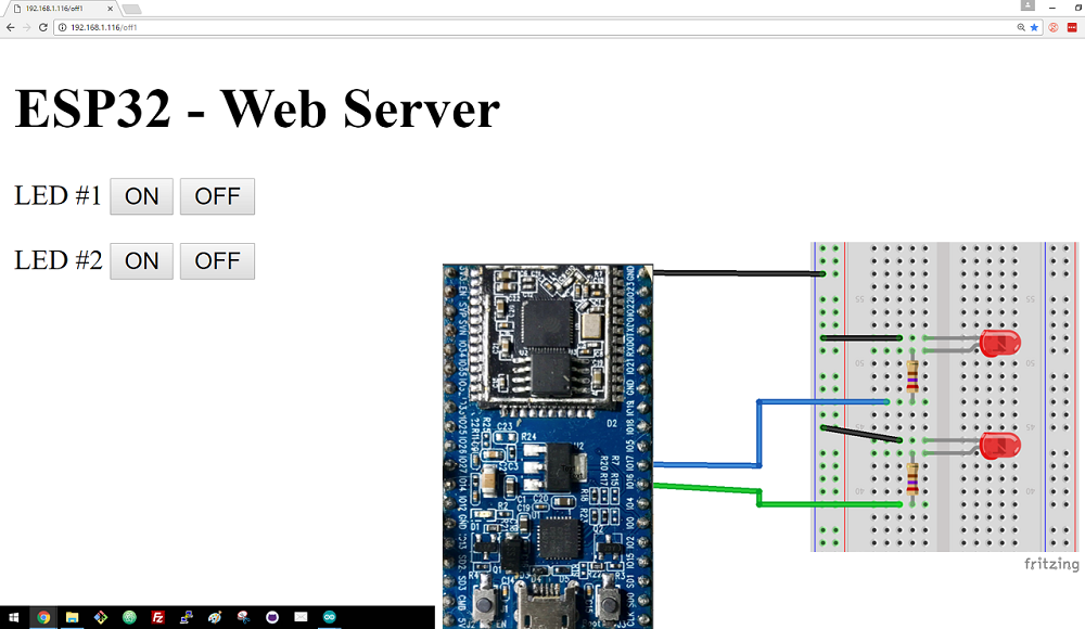 ESP32 Web Server – Arduino IDE