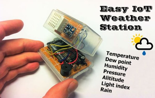 Easy IoT weather station with multiple sensors