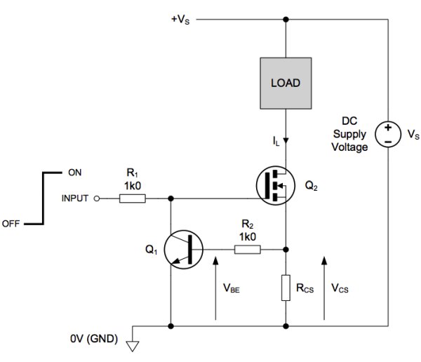 Load switch with self resetting circuit breaker