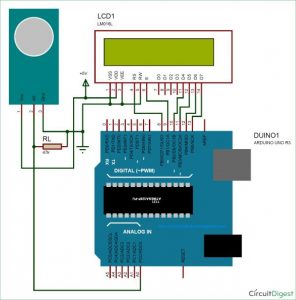 Measuring PPM from MQ Gas Sensors using Arduino (MQ-137 Ammonia) Schematic