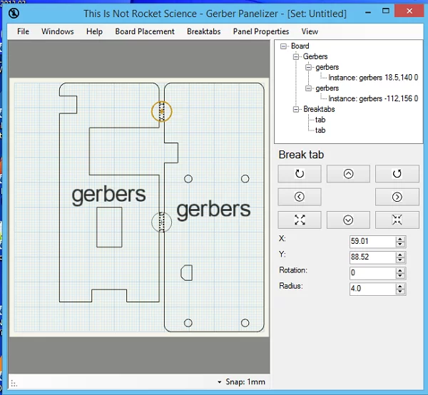 Panelization – using GerberPanelizer on Windows