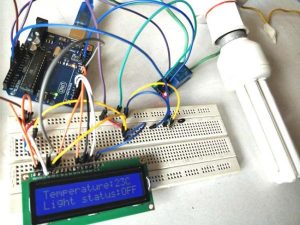 Temperature Controlled AC Home Appliances using Arduino and Thermistor