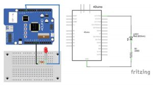 4Duino LED Brightness Control schematic