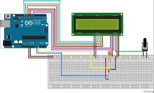 Arduino Based Digital Ammeter schematic