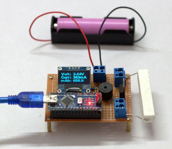 DIY Arduino Battery Capacity Tester