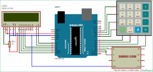 How to Send Data to Web Server using Arduino and SIM900A GPRS GSM Module schematic