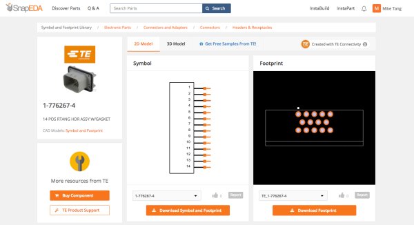 TE Connectivity releases over 25000 new digital models in collaboration with SnapEDA