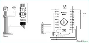 Virtual Reality using Arduino and Processing schematic