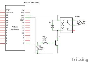 Home Automation with Arduino MKR1000 and Windows 10 schematics