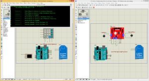 DC Motor Control using XBee & Arduino in Proteus