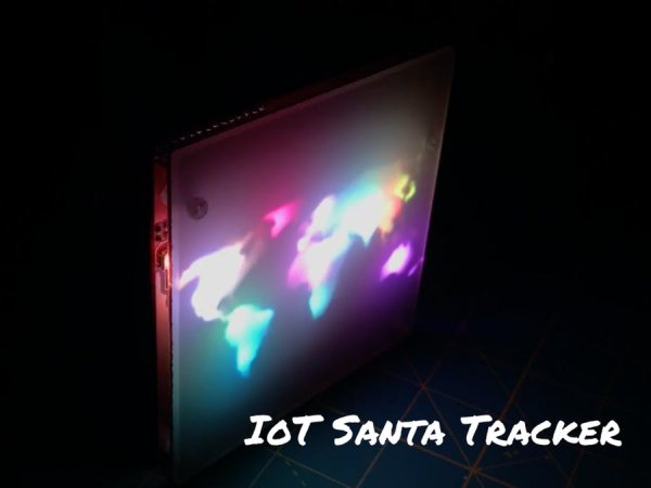 IoT Santa Tracker on Colorful World Map