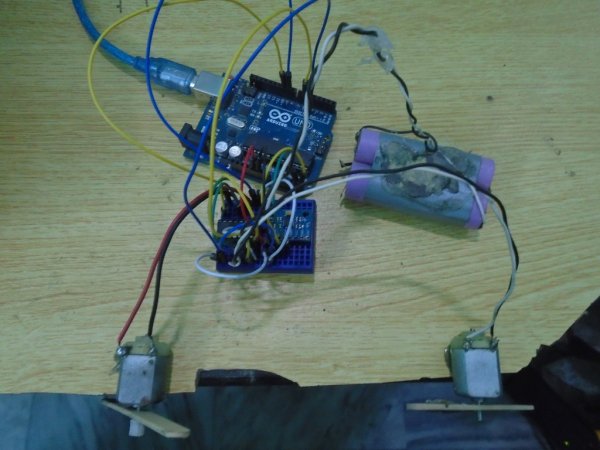DC Motor Speed Control using GY 521 Gyro Accelerometer and Arduino