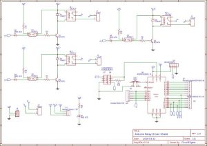 DIY Arduino Relay Driver Shield schematics