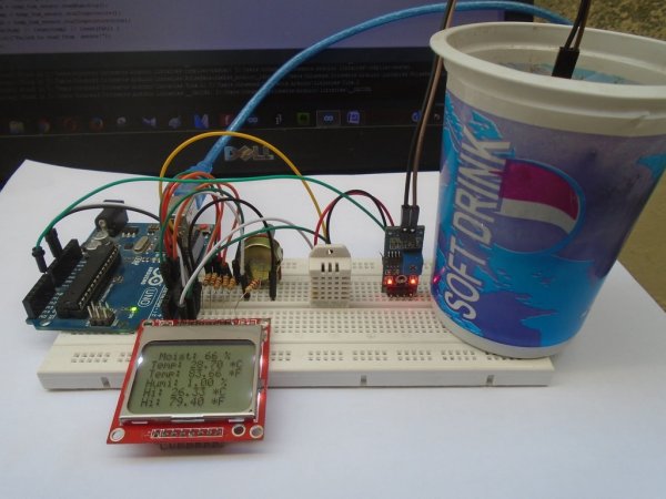 DIY Arduino Weather Station using Nokia Display