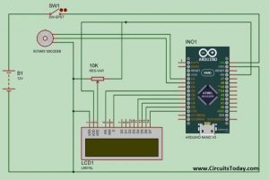 DIY Measuring Wheel Surveyor’s Wheel Using Arduino & Rotary Encoder schematics