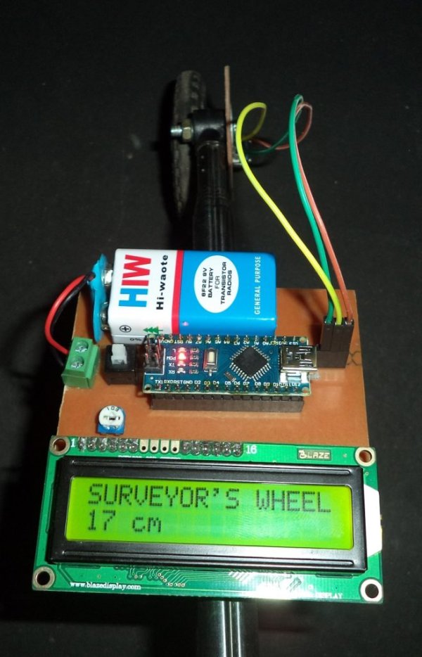 DIY Measuring Wheel Surveyor’s Wheel Using Arduino Rotary Encoder