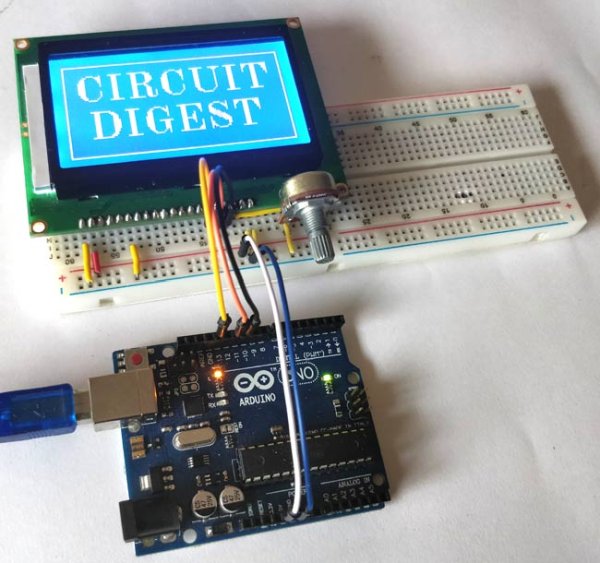 Interfacing Graphical LCD ST7920 with Arduino